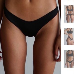 coulborne black bikini bottoms